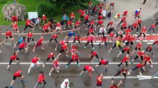 quotLauf gehtsquot Warmup vor dem Heidenheimer Stadtlauf [upl. by Standley]