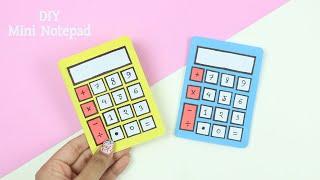 DIY Cute Calculator Notebook  Back to School Paper Crafts  DIY Mini Notepad  School Hacks [upl. by Derby]