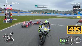 MotoGP 24 PC 4K 60FPS HDR❗Valentino Rossi Epic Motogp Gameplay From Flag To Flag With A Big Crash [upl. by Refotsirhc]