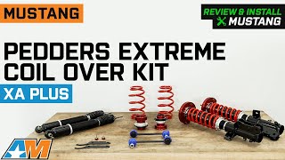 20052014 Mustang Pedders eXtreme XA CoilOver Plus Kit Review amp Install [upl. by Sammie]