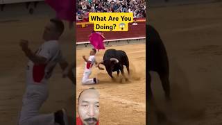 What Are You Doing 😱 knelt shortsviral videoshortsviral toros cow torosdecorro feedofbull [upl. by Aihcrop704]