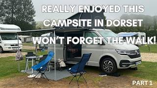 Our last Summer trip to Dorset in a VW California Ocean Campervan at Portesham dairy farm Campsite [upl. by Tally]