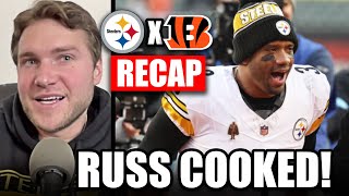 Russ Throws For 400 YDS Pittsburgh Steelers Defeat Cincinnati Bengals 4438 Postgame Report [upl. by Abil]