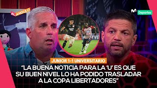 JUNIOR 11 UNIVERSITARIO empate en BARRANQUILLA e invicto en la COPA LIBERTADORES  AL ÁNGULO ⚽🥅 [upl. by Brandise]