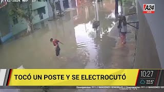 🚨 Valentín Alsina un nene de 14 años se ELECTROCUTÓ en la calle y está grave [upl. by Willmert]