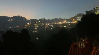 An orangishblue evening sky in Mussoorie [upl. by Richart]