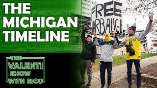 The Michigan Scandal Timeline  The Valenti Show with Rico [upl. by Emor]