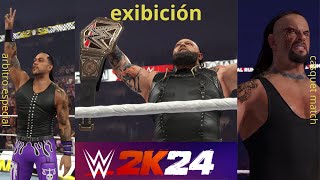 Probando las luchas de la wwe2k24  arbitro especial1vs1casquet match españolcap1 [upl. by Edana]