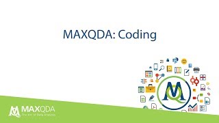 Coding qualitative data with MAXQDA 2018 [upl. by Camarata265]