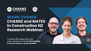 CHASNZ Webinar  CHASNZ amp MATES in Construction NZ [upl. by Schertz]