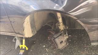 how to change your front brake pads on a 9397 Toyota Corolla [upl. by Dygert]