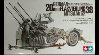 TAMIYA 135 German 20mm flakvierling 38 [upl. by Avehsile]