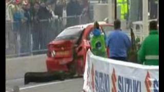 WRC Monte Carlo 2008  Rautenbach Crash quot Oh Dearquot [upl. by Kcinom]