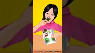 SEAWEED asmr mukbang emoticon asmrsounds animation seaweed mukbangsounds masukberanda cute [upl. by Dukey641]