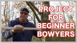 How to Make Your First Long Bow from a Sapling Light Weight Longbow for Beginners [upl. by Trella]