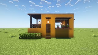 How To Build Small Terracotta House In Minecraft [upl. by Terrab260]