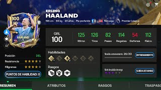 ERLING HAALAND 100GRL ALEXIS SANCHEZ GRATIS EN EA FC 24 MOBILE [upl. by Namharludba]