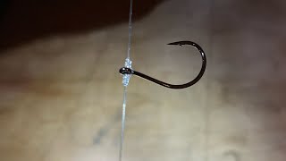 How To Tie A Drop Shot Hook  Improved [upl. by Ykceb14]