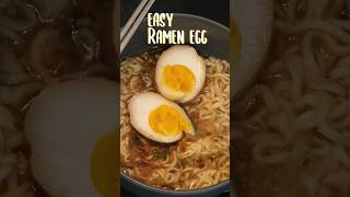 Easy Ramen Egg 4 ingredients soy sauce marinated egg 🍜🥚 shorts easyrecipe howto satisfying [upl. by Axel744]