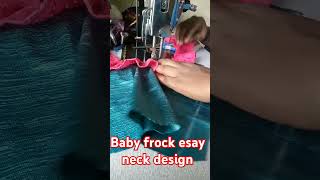 Baby frock neck design shortvideo stitch [upl. by Herrle]