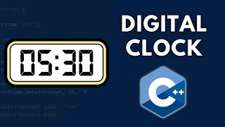 Digital Clock using C  Beginner friendly tutorial [upl. by Michelsen]