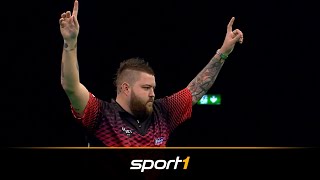 Michael Smith mit 9Darter So rasten die Engländer aus  SPORT1 [upl. by Endora]