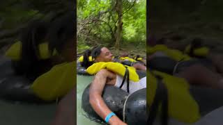 Epic River Tubing Adventure in St Ann Jamaica 🇯🇲🌊 fyp travel nature viralvideo [upl. by Annawik]