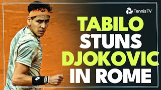 Alejandro Tabilo Stuns Novak Djokovic  Rome 2024 [upl. by Epoillac]