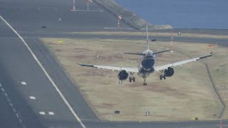 FULL NOSE DOWN Landing at Madeira Airport [upl. by Bonneau]