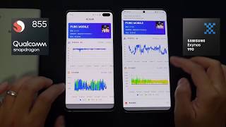 Exynos 990 S20 vs Snapdragon 855 S10 gaming comparison PUBG NBA Worst 2020 flagship for gaming [upl. by Anitnas]