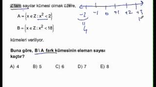 2012 KPSS Lisans Matematik Çözümleri2 [upl. by Uzzia66]