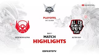 Bigetron Alpha vs Alter Ego HIGHLIGHTS MPL ID S14 PLAYOFFS  AE vs BTR ESPORTSTV [upl. by Aia777]