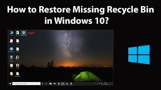 How to Restore Missing Recycle Bin in Windows 10 [upl. by Jerrol797]