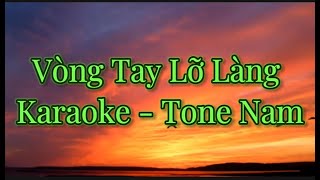 Karaoke  Vòng Tay Lỡ Làng  st Ngọc Sơn  Beat Tô Nhiên [upl. by Norit]