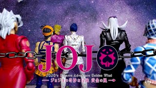 FIGHTING GOLD amp TRAITORS REQUIEM JOJOS BIZARRE ADVENTURE STOPMOTION OPENING SONGS [upl. by Suivatna384]