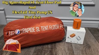 Big Agnes Rapide SL Tent Floor Pad and FlexTail Tiny Pump 2X [upl. by Buote970]