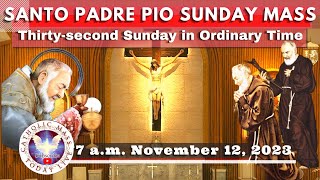 SUNDAY LIVE MASS TODAY at Santo Padre Pio National Shrine  Batangas 12 Nov 2023 7am [upl. by Lochner16]