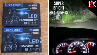 Upgrade To Bevinsee LED H4 Car Headlights  Easy Plug amp Play install  Super Bright [upl. by Roleat]