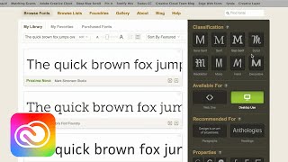 Work with fonts from Typekit in InDesign  Adobe Creative Cloud [upl. by Assirek437]