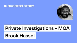 From a Private Investigation Career to a Manual QA Professional The Success Story of Brook Hassel [upl. by Libys]