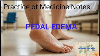 Pedal Edema practice of medicine notes edema practiceofmedicine mbbs bhms bams bums exam [upl. by Good737]