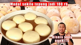 Donat bomboloni modal tepung sekilo jadi 180 ribu [upl. by Udele]