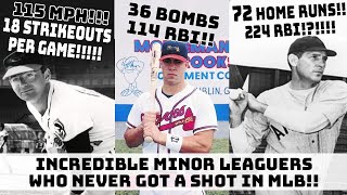 INSANELY GOOD Minor League Baseball Players Who NEVER Got A Chance In MLB [upl. by Liagibba396]