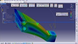 Catia V5 TutorialGenerative Structural AnalysisStatic Surface SliderOCTREE Tetrahedron MeshP2 [upl. by Rehsu]