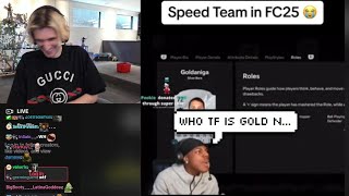 xQc Dies Laughing at iShowSpeeds Team in FC25 [upl. by Peddada]