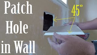 How the Professionals patch a hole in Drywall [upl. by Concha]