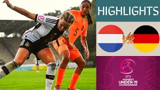 🇳🇱 Netherlands vs Germany 🇩🇪 UEFA Womens U19 Championship Highlights  Group A [upl. by Assehc788]