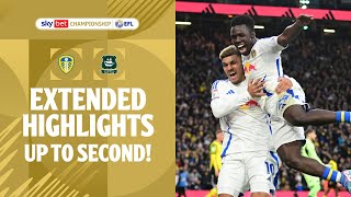 UP TO SECOND  Leeds United v Plymouth Argyle extended highlights [upl. by Ehcram]