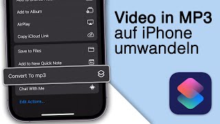 Video in Audio umwandeln auf dem iPhone mp4 zu mp3 [upl. by Gertie484]