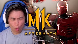 Mortal Kombat 11 Aftermath  FULL RoboCop Gameplay Breakdown REACTION [upl. by Nirret]